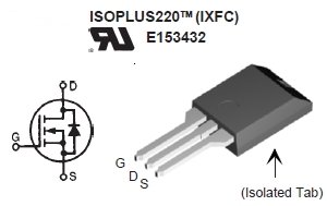 IXFC12N80P, N-канальный силовой MOSFET транзистор со встроенным быстрым диодом (HiPerFET)